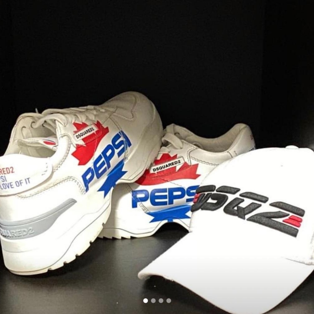 Dsquared shoes with matching hat